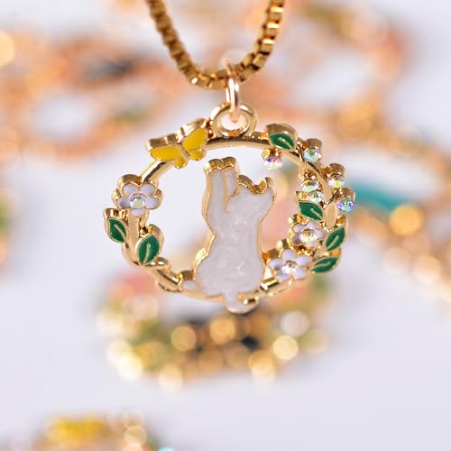 Bulk Gold Enamel Charms for Jewelry Making, Colorful Metal Charms Pendant for Bracelet Necklace and Crafting - color: Cat on Wreath1 Mixed Color