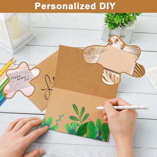 Silunkia 20 Packs Brown Blank Greeting Cards and Envelopes 4 x 6 - color: Brown, size: 4 x 6 - 20 PCS