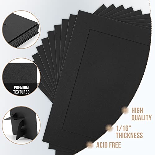 Golden State Art, Paper Picture Frames With Easel, 5X7, 50 Pack | Black, Photo Frame Cards, DIY Cardboard - color: Black, size: 50 Pack