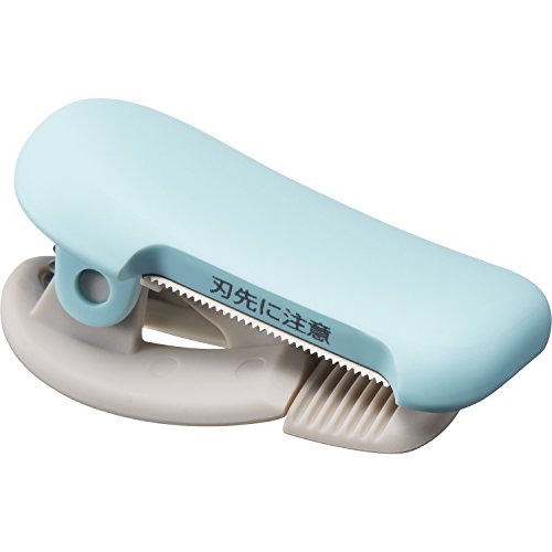 KOKUYO Washi Tape Cutter, Masking Tape Dispenser, Mini Portable Light Cutting, Clip Type, for 10-15mm Wide Tape, Light Blue, Japan Import (T-SM400LB) - color: Light Blue, size: 10-15mm