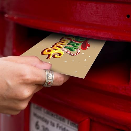 Kosiz 120 Pcs Snowman Christmas Cards Bulk 4 x 6 Inch - style: Snowman Christmas