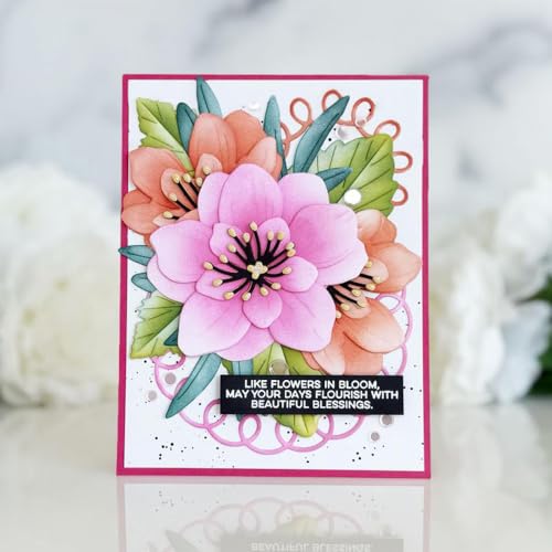 Splicing Flowers and Leaves Metal Cutting Dies Sets for Card Making - color: XMZ-743-A