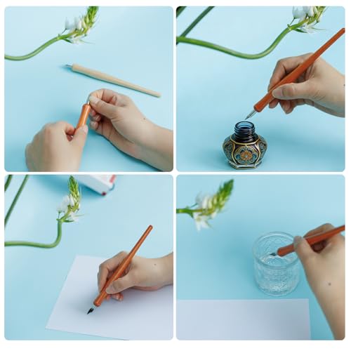 14 Pcs 6.2in Calligraphy Dip Pen Set