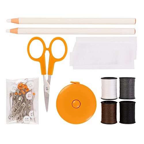 Fiskars 62-Piece Sewing Kit with Scissors, Clear - size: Compact, style: Sewing accessories 62 piece