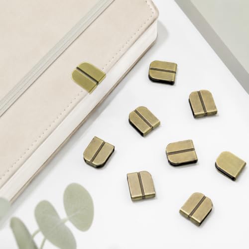 30 PCS Book Corner Protectors, Side Edge Metal Book Corners for Scrapbook