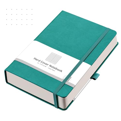 AHGXG Dotted Journal, 320 Pages, A5 (5.75'' × 8.38'') - color: Cyan, size: A5