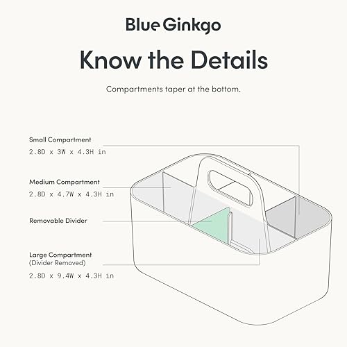 BLUE GINKGO Stackable Organizer Caddy, Rectangle, Yellow, Made in Korea - color: YELLOW, size: Rectangle