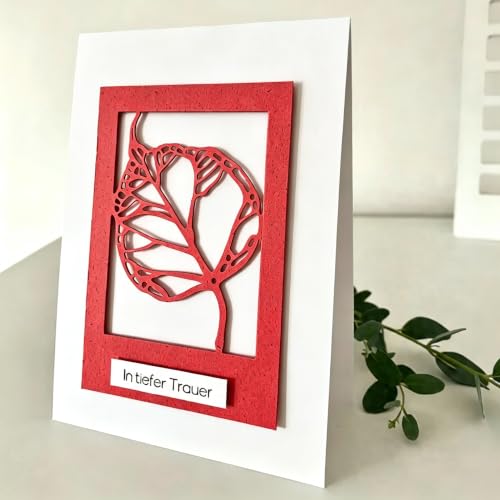Lapoo Flowers Cutting Die for Scrapbooking - Durable Metal Cutting Die for DIY Scrapbook Photo Album Decorative Paper Card, 3D Backgrounds Frame (Leaves 3.2 x 2.4 in) - color: Leaves 3.2 x 2.4 in