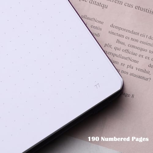 MGGAO Dotted Journal Notebook for Women Men, Journals for Writing - color: Purple, size: Dotted