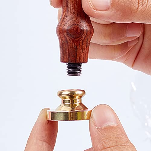 CRASPIRE Christmas Holly Sealing Wax Stamp X'Mas EVE Merry Christmas 25mm Replaceable Wax Seal Stamp Brass Head for Christmas Invitations Envelope Cards Holiday - style: Christmas Holly