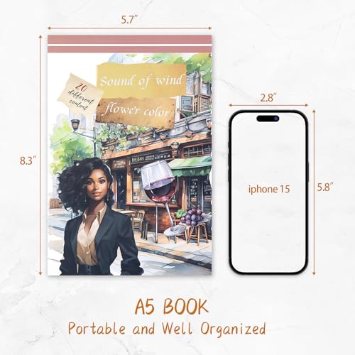 Dizdkizd Pre-Cut Journaling Sticker Book, 20 Sheets - 270 PCS Fashion Colored Women Planner Decals, PET & Paper Scrapbook Sticker Set Bullet Junk Journal Supplies - color: Green