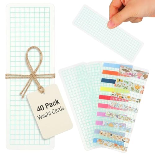 NUOBESTY Washi Paper Decorative Tape, 15X5CM, Light Green, 40Pcs, Adhesive Tapes for Indoor Use for Colleagues and Friends - color: Light Green