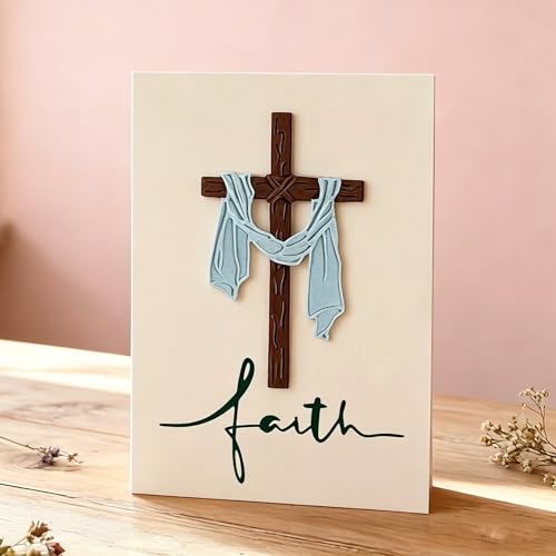 Lapoo Tool Metal Cutting Die for Scrapbooking - Durable, Cut Stencils for DIY Scrapbook Photo Album Decorative Paper Card, Card Making Supplies, Embossing (Cross 3.6 x 2.9 in) - color: Cross 3.6 x 2.9 in