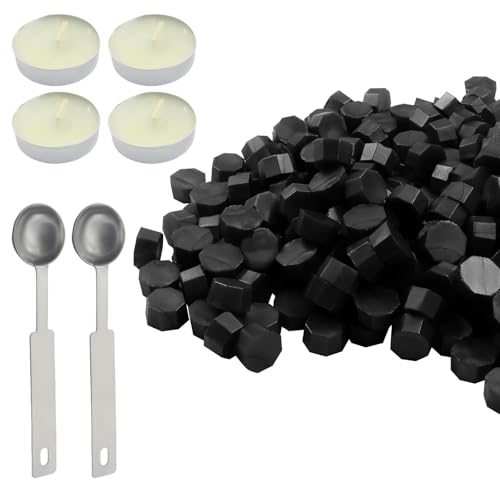 360Pcs Black Sealing Wax Beads Set - color: Black