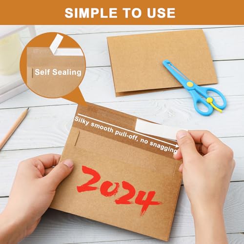 Silunkia 20 Packs Brown Blank Greeting Cards and Envelopes 4.25 x 5.5 - color: Brown, size: 4.25 x 5.5 - 20 PCS