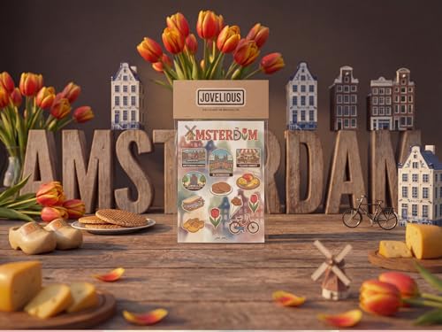 Amsterdam Sticker Sheet, Amsterdam Stickers for Laptop & Journal - style: Amsterdam
