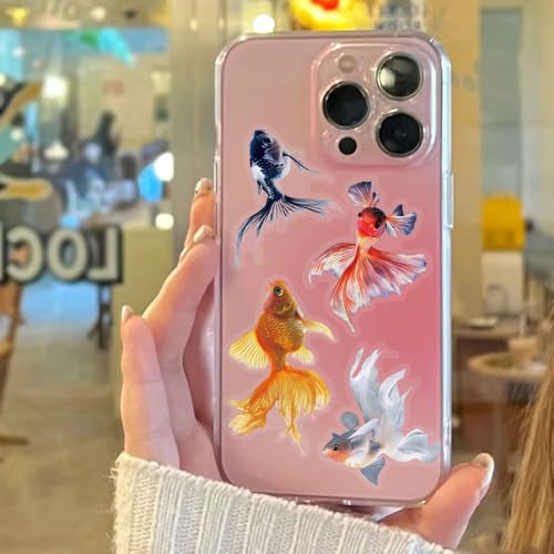 50Pcs Colorful Goldfish PET Stickers Set - style: Goldfish
