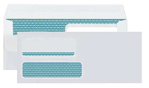 Aimoh #9 Envelopes Self Seal Flip Security Envelopes Double Window 500ct - color: Flip n Seal, size: 500 Count