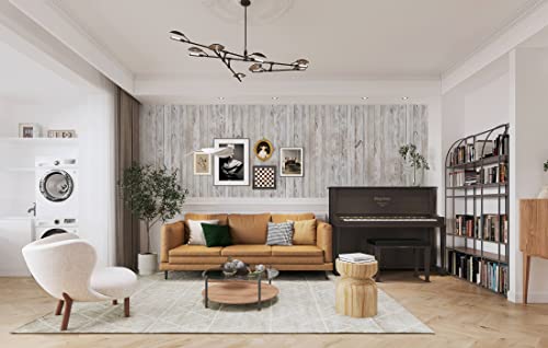 Heroad Contact Paper Peel and Stick Wallpaper Wood Grain Contact Paper for Cabinets Countertop Waterproof Removable Wallpaper Self Adhesive Decorative Shiplap Papel Tapiz para Pared 17.7''x236'' - size: 17.7" x 236"