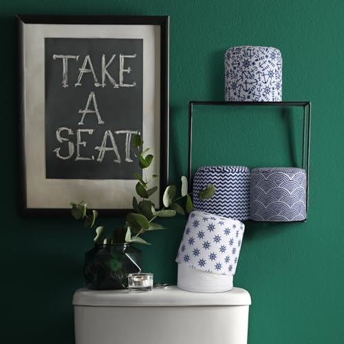 Hoolerry 6 Pcs Decorative Toilet Paper Roll Covers, Nautical - style: Nautical