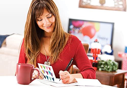 Better Office Products 400-Pack All Occasion Greeting Cards, Assorted Blank Note Cards, 4 x 6 inch, 6 Contemporary Heart Designs, Blank Inside, with Envelopes, 100 Pack - size: 4" x 6" (Pack of 4)