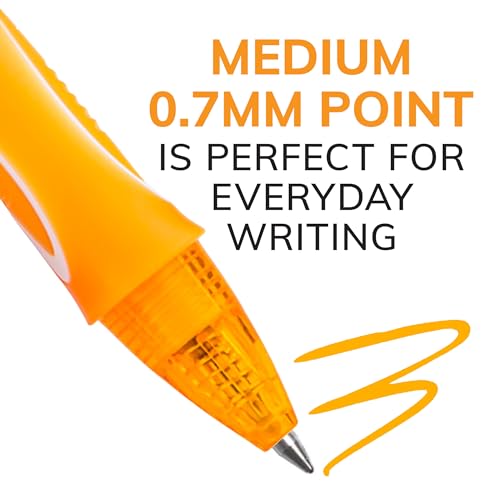 BIC Gelocity Quick Dry Gel Pens, 3-Count Pack, Medium Point 0.7mm