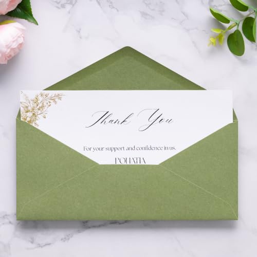 PONATIA 50 Pack #10 Business Envelopes, Sage Green 4.13 x 9.49'' Envelopes - color: Sage Green