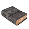 LEATHER VILLAGE Leather Bible Journal Joy Verse, Slate Grey 7x5. - color: Grey