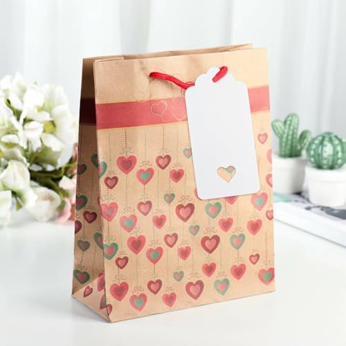 G2PLUS Gift Tags with String, 100PCS Hollow Heart Hang Tag, 3.7x1.8 in - style: Hollow Heart White