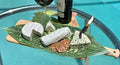 Parchment Paper Leaves for Cheese & Charcuterie Boards - Sisson Large Tropical, 20½" x 7½", Pack of 5. Made in USA with French Parchment Paper. Rinse clean, dry, reuse. - color: Large Tropical