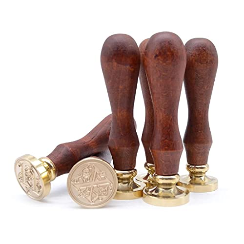 Medieval Initial Alphabet Sealing Wax Stamp, Letter N