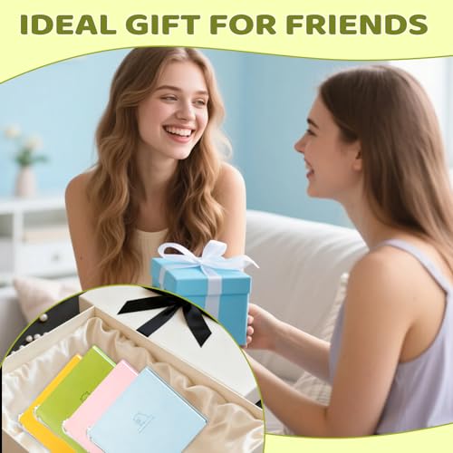 ZLFSRQ 4Pack Mini Blank Notebook with Pen 3.9 x3.9 Inch Journal Notebooks