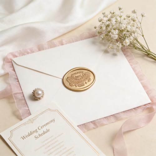 LANKIN Owl Post Wax Seal Stamp, Animal Theme; 30×20mm Brass Head - color: Owl Post