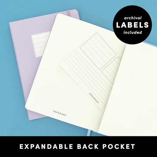 PAPERAGE Lined Journal Notebook, Hardcover Journal for Women & Men, 160 Pages, (5.6 in x 8 in), College Ruled Journaling Notebook for Work, School Supplies & Note Taking, (Raspberry) - color: Raspberry, style: A. Lined