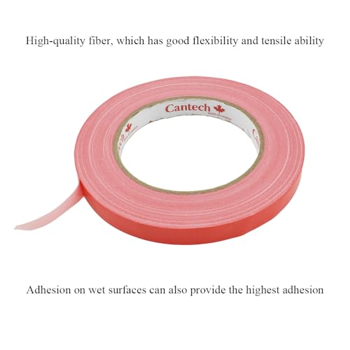 HAHIYO Red 0.5Inch Wide Floral Tape, Waterproof Florist Tape Flower Wrap Adhesive Waterproof Decorative Tape for Bouquet Stem Wrapping Flower Arranging and Floral Craft, 2Rolls 200Feet/66Yard - color: Red, size: Red-0.5in-2P/66Yard