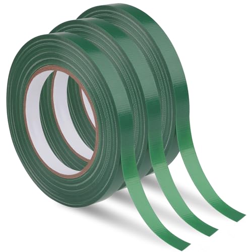 Prudiut 3 Rolls Green Floral Tape 1/2 Inch Waterproof Florist Tape - size: 3 rolls/0.5in