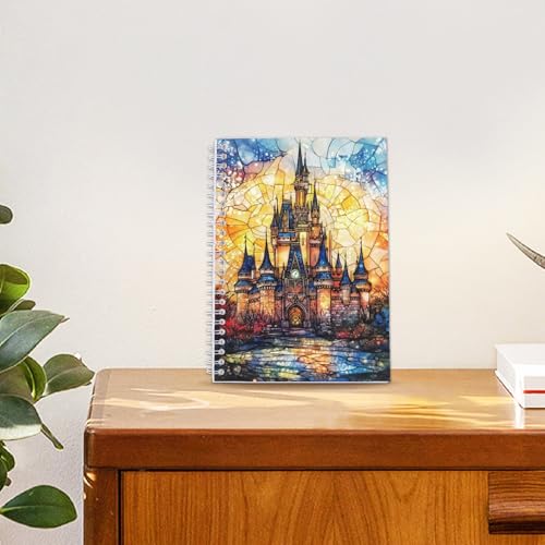 CRASPIRE Reusable Sticker Collection Book 40 Pages Castle Album Sticker Storage 8.26x5.82In Double-Sided Waterproof Blank Pasteable Notebook with Tools for Adults Release Paper Holder Saver Organizer - style: Castle-033