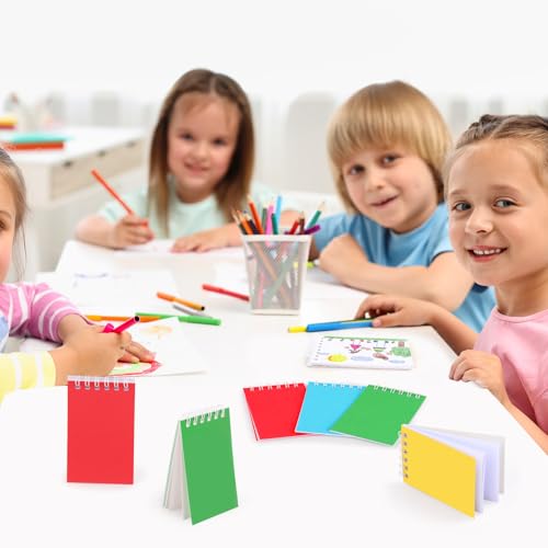 Hooqict 24 Pack Pocket Notebook Small Spiral Notepad Pocket Notepads Mini Journal Notebooks Colorful Memo Pads for Kids, Nurse, Student, Office, Back to School Supplies, 3.9 x 2.4 Inch - style: Multicolor 7