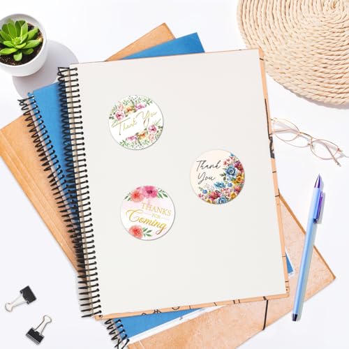 Pack 90 Pcs Little Wild Flower Baby Shower Stickers for Party Favors Kids Girls Toddlers Thank You Labels Birthday Supplies Cute Aesthetic Sticker Round Waterproof Vinyl Decals - color: Baby Shower A19