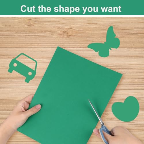 80 Sheets Green Construction Paper 8.5x11,92lb Green Cardstock Paper - color: Gradient Green, size: 80 Sheets