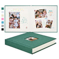 Pssoss 8x8 Inch DIY Scrapbook Album, Linen Hardcover, 40 Pages, Dark Green - color: Dark Green, size: 8 x 8 Inch 40 Pages