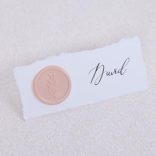 UNIQOOO Blush Pink Sealing Wax Sticks for Wax Seal Stamp - Perfect for Wedding Invitations, Cards Envelopes, Snail Mails, Wine Packages, Christmas Gift Ideas, Pack of 8 - color: Blush Pink