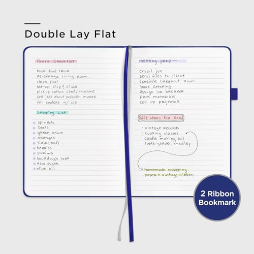 &And Per Se Lined Journal Notebook – A5 5.7”x8” College Ruled, 160 Pages, 100gsm Thick Paper, Journaling Notebooks for Writing (Royal Blue) - color: Royal Blue, style: Lined 160 pages
