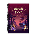 B5 Reusable Sticker Collecting Book Blank Sticker Album (Style L Black Red) - color: Style L Black Red