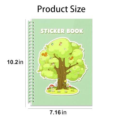 B5 Reusable Sticker Collecting Book Blank Sticker Album (Style H Green) - color: Style H Green