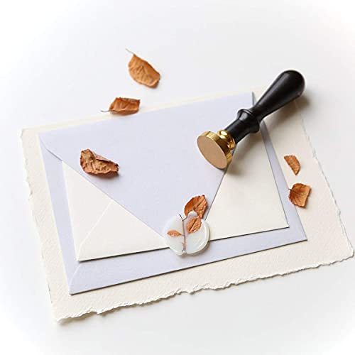 UNIQOOO Frosted Translucent Vellum Glue Gun Sealing Wax Sticks for Wax Seal Stamp - Great for Wedding Invitations, Cards Envelopes, Snail Mails, Craft Project, Gift Ideas, Pack of 8 - color: Vellum