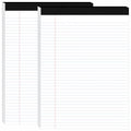 2pcs Legal Pads 8.5 x 11, Perforated White Notepad 8.5x11, 50Sheets/Pad - color: White, style: 2 Pads-50 Sheets/Pads