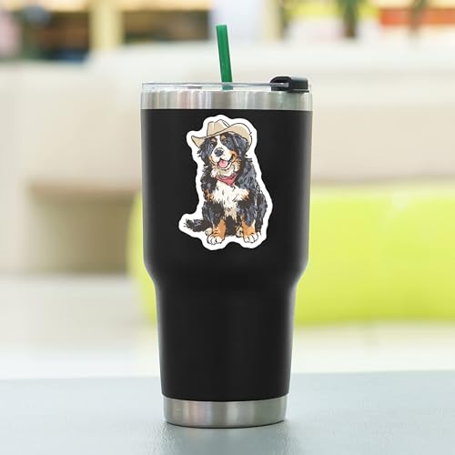 100 PCS Bernese Mountain Dog Stickers Pack – Waterproof Dog Decals for Water Bottles, Laptops, Phones, Notebook, Cars – Cool Vibrant Graphics for Bernese Mountain Dog Enthusiast - color: Bernese Mountain Dog