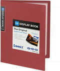 Sooez 30-Pocket Binder with Plastic Sleeves 9x12, Heavy Duty Art Portfolio - color: Red, size: 1 Pack