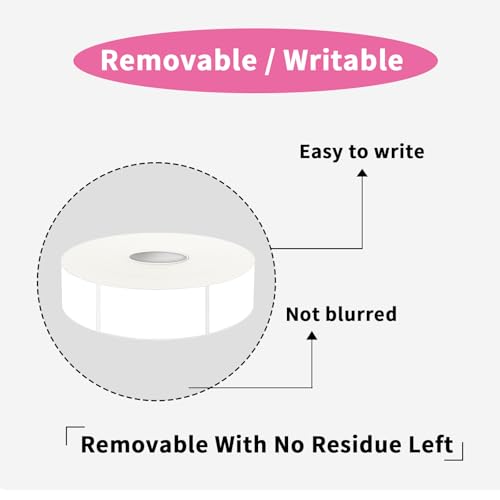 1000 Blank Removable Labels, Blank Removable Freezer Labels Water Oil Resistant with Perforation Line for Food Containers Jars Pantry Organization (Each Measures 1x 3 Inch) - color: White, size: 1*3 inch- 300 PCS